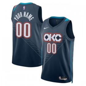 Maillot Homme Oklahoma City Thunder Personnalisable 2025-26 Nike City Edition Noir Swingman
